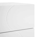 Natskab 2 pcs Hvid 33,5 x 34,5 x 60 cm Konstrueret træ