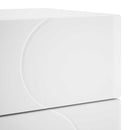 Natskab 2 pcs Hvid højglans 33,5 x 34,5 x 60 cm Konstrueret træ