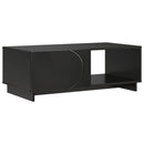 Sofabord Sort 95 x 50,5 x 35 cm Konstrueret træ