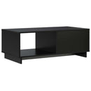 Sofabord Sort 95 x 50,5 x 35 cm Konstrueret træ