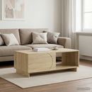 Sofabord Sonoma-eg 95 x 50,5 x 35 cm Konstrueret træ