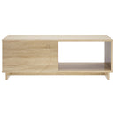 Sofabord Sonoma-eg 95 x 50,5 x 35 cm Konstrueret træ