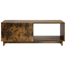 Sofabord Røget eg 95 x 50,5 x 35 cm Konstrueret træ
