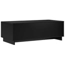 Sofabord Sort 102 x 50,5 x 35 cm Konstrueret træ