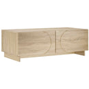 Sofabord Sonoma-eg 102 x 50,5 x 35 cm Konstrueret træ