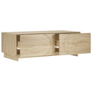 Sofabord Sonoma-eg 102 x 50,5 x 35 cm Konstrueret træ