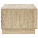 Sofabord Sonoma-eg 102 x 50,5 x 35 cm Konstrueret træ