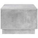 Sofabord Betongrå 102 x 50,5 x 35 cm Konstrueret træ