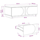 Sofabord Røget eg 102 x 50,5 x 35 cm Konstrueret træ