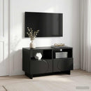 TV-bord 60 x 34,5 x 40 cm Sort Konstrueret træ