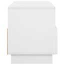 TV-bord 90 x 34.5 x 40 cm Hvid Konstrueret træ