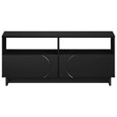 TV-bord 90 x 34.5 x 40 cm Sort Konstrueret træ