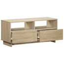 TV-bord 90 x 34.5 x 40 cm Sonoma-eg Konstrueret træ