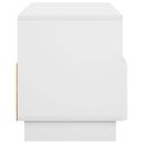TV-bord 90 x 34.5 x 40 cm Hvid højglans Konstrueret træ