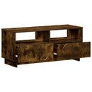 TV-bord 90 x 34,5 x 40 cm Røget eg Konstrueret træ