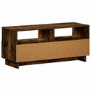 TV-bord 90 x 34,5 x 40 cm Røget eg Konstrueret træ