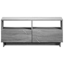 TV-bord 90 x 34.5 x 40 cm Grå Sonoma Konstrueret træ