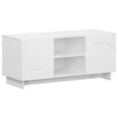 TV-bord 90 x 34.5 x 40 cm Hvid Konstrueret træ