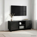 TV-bord 90 x 34.5 x 40 cm Sort Konstrueret træ