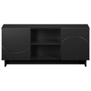 TV-bord 90 x 34.5 x 40 cm Sort Konstrueret træ