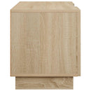 TV-bord 90 x 34.5 x 40 cm Sonoma-eg Konstrueret træ