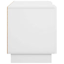 TV-bord 90 x 34.5 x 40 cm Hvid højglans Konstrueret træ