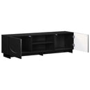 TV-bord 140 x 34,5 x 40 cm Sort Konstrueret træ