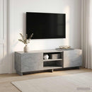 TV-bord 140 x 34.5 x 40 cm Betongrå Konstrueret træ