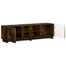 TV-bord 140 x 34.5 x 40 cm Røget eg Konstrueret træ