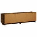 TV-bord 140 x 34.5 x 40 cm Røget eg Konstrueret træ