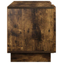 TV-bord 140 x 34.5 x 40 cm Røget eg Konstrueret træ