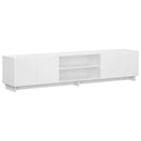 TV-bord 179,5 x 34,5 x 40 cm Hvid Konstrueret træ