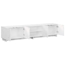 TV-bord 179,5 x 34,5 x 40 cm Hvid Konstrueret træ