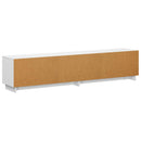 TV-bord 179,5 x 34,5 x 40 cm Hvid Konstrueret træ