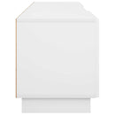 TV-bord 179,5 x 34,5 x 40 cm Hvid Konstrueret træ