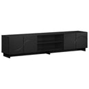 TV-bord 179,5 x 34,5 x 40 cm Sort Konstrueret træ