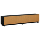TV-bord 179,5 x 34,5 x 40 cm Sort Konstrueret træ