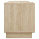 TV-bord 179,5 x 34,5 x 40 cm Sonoma-eg Konstrueret træ