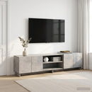 TV-bord 179,5 x 34,5 x 40 cm Betongrå Konstrueret træ