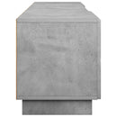 TV-bord 179,5 x 34,5 x 40 cm Betongrå Konstrueret træ