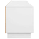 TV-bord 179,5 x 34,5 x 40 cm Hvid højglans Konstrueret træ