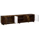 TV-bord 179,5 x 34,5 x 40 cm Røget eg Konstrueret træ