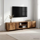 TV-bord 179,5 x 34,5 x 40 cm Gammelt træ Konstrueret træ