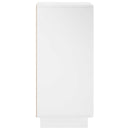Skænk Hvid højglans 33.5 x 34.5 x 75 cm Konstrueret træ