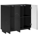 Sideboard Sort 85.5 x 31 x 75 cm Konstrueret træ