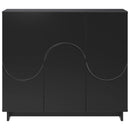 Sideboard Sort 85.5 x 31 x 75 cm Konstrueret træ