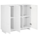 Sideboard Hvid højglans 85.5 x 31 x 75 cm Konstrueret træ