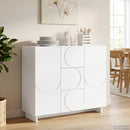 Sideboard Hvid 85.5 x 31 x 75 cm Konstrueret træ