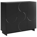 Sideboard Sort 85.5 x 31 x 75 cm Konstrueret træ