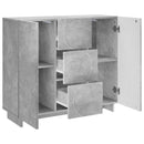 Sideboard Betongrå 85.5 x 31 x 75 cm Konstrueret træ